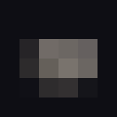 The same rock box-downsampled to 6 pixels — it becomes a blocky cube.